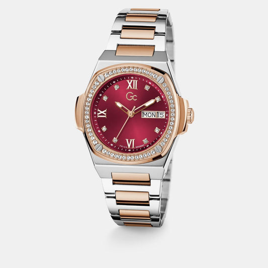 Coussin Shape Lady Women Quartz Red Dial Analog Stainless Steel Watch Y98009L3MF Coussin Shape Lady Women Quartz Red Dial Analog Stainless Steel Watch Y98009L3MF