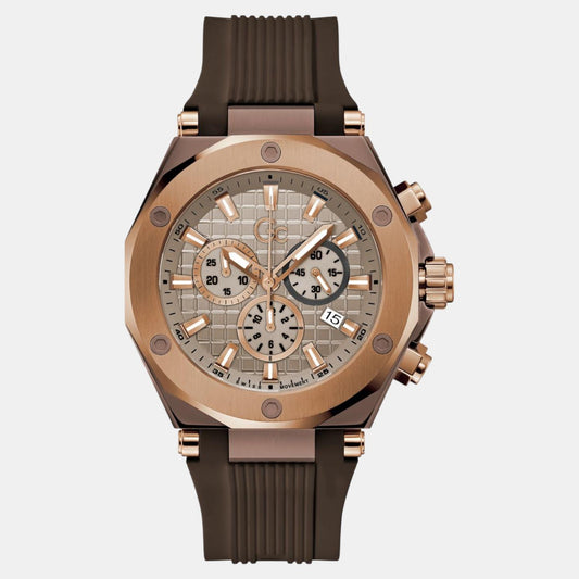 Legacy Men Quartz Beige Dial Chronograph Silicone Watch Z18007G1 Legacy Men Quartz Beige Dial Chronograph Silicone Watch Z18007G1