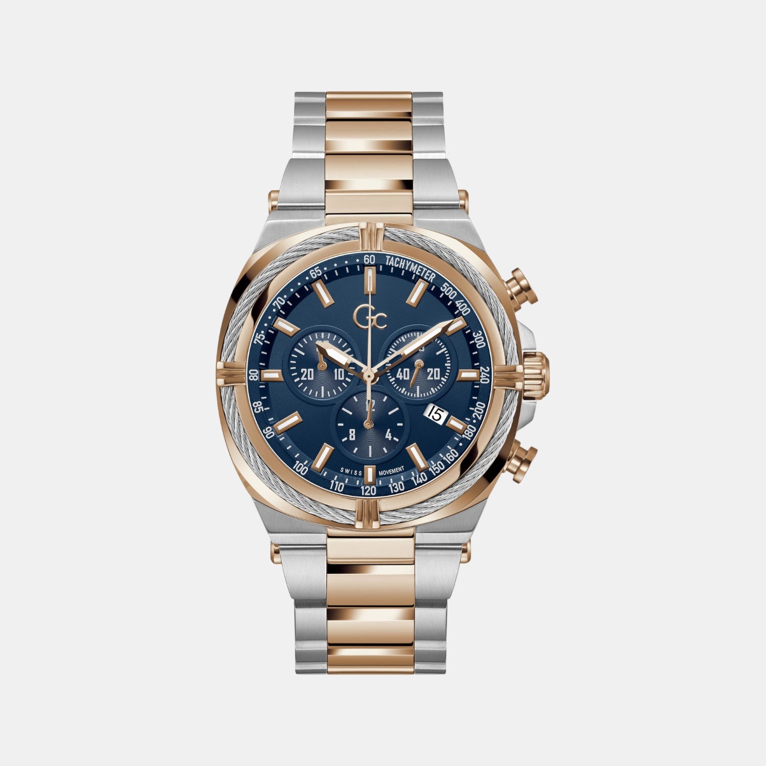 コブラ200F-85　ホワイト・アワビ　ディープブルーオーシャン　G119 GC IronClass Chrono Men Blue Chronograph Watch Z32001G2MF – Just