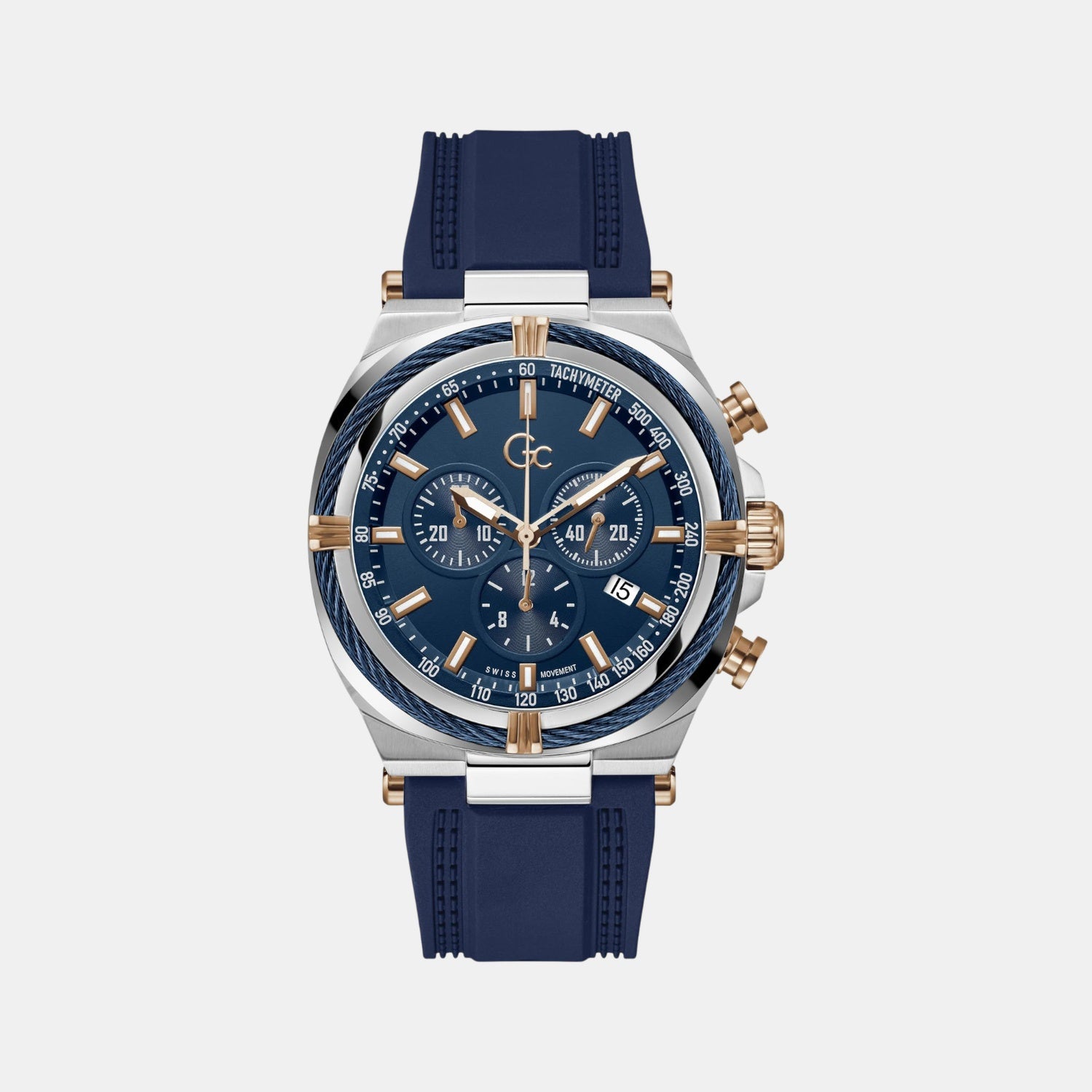GC IronClass Chrono Men Blue Chronograph Watch Z32003G7MF – Just