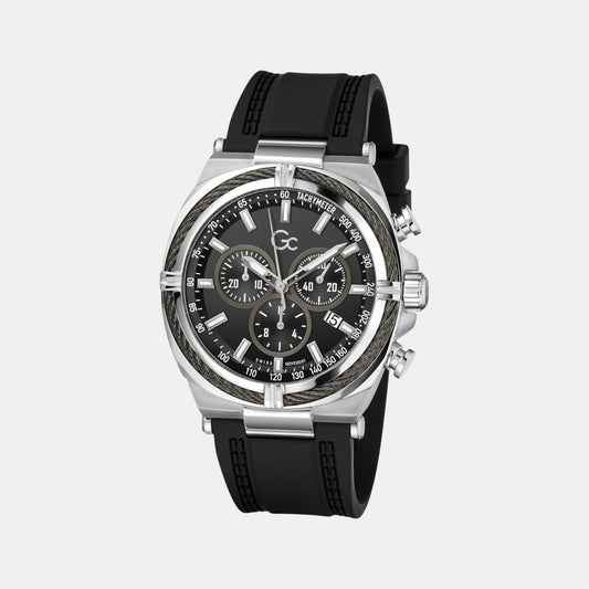 Gc Ironclass Men Quartz Black Dial Chronograph Silicone Watch Z32007G2 Gc Ironclass Men Quartz Black Dial Chronograph Silicone Watch Z32007G2