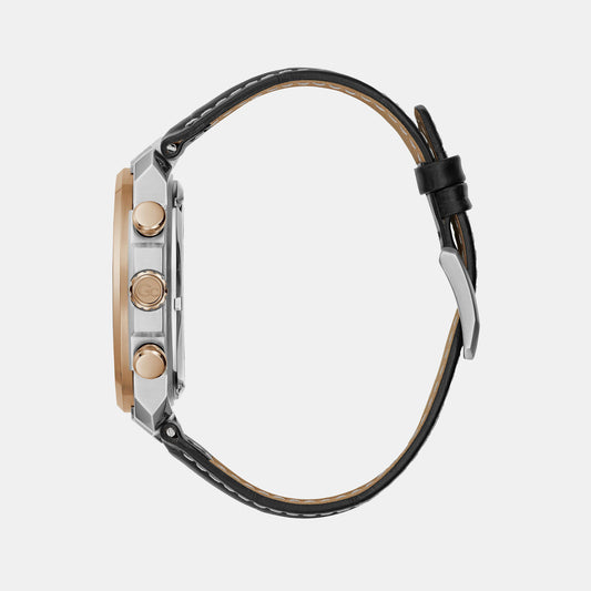 First Class Chrono Men Quartz Black Dial Chronograph Leather Watch Z35003G4MF GC 44 mm Round Quartz watch