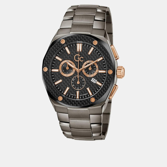 Fiber Men Quartz Black Dial Chronograph Stainless Steel Watch Z37002G2MF Fiber Men Quartz Black Dial Chronograph Stainless Steel Watch Z37002G2MF