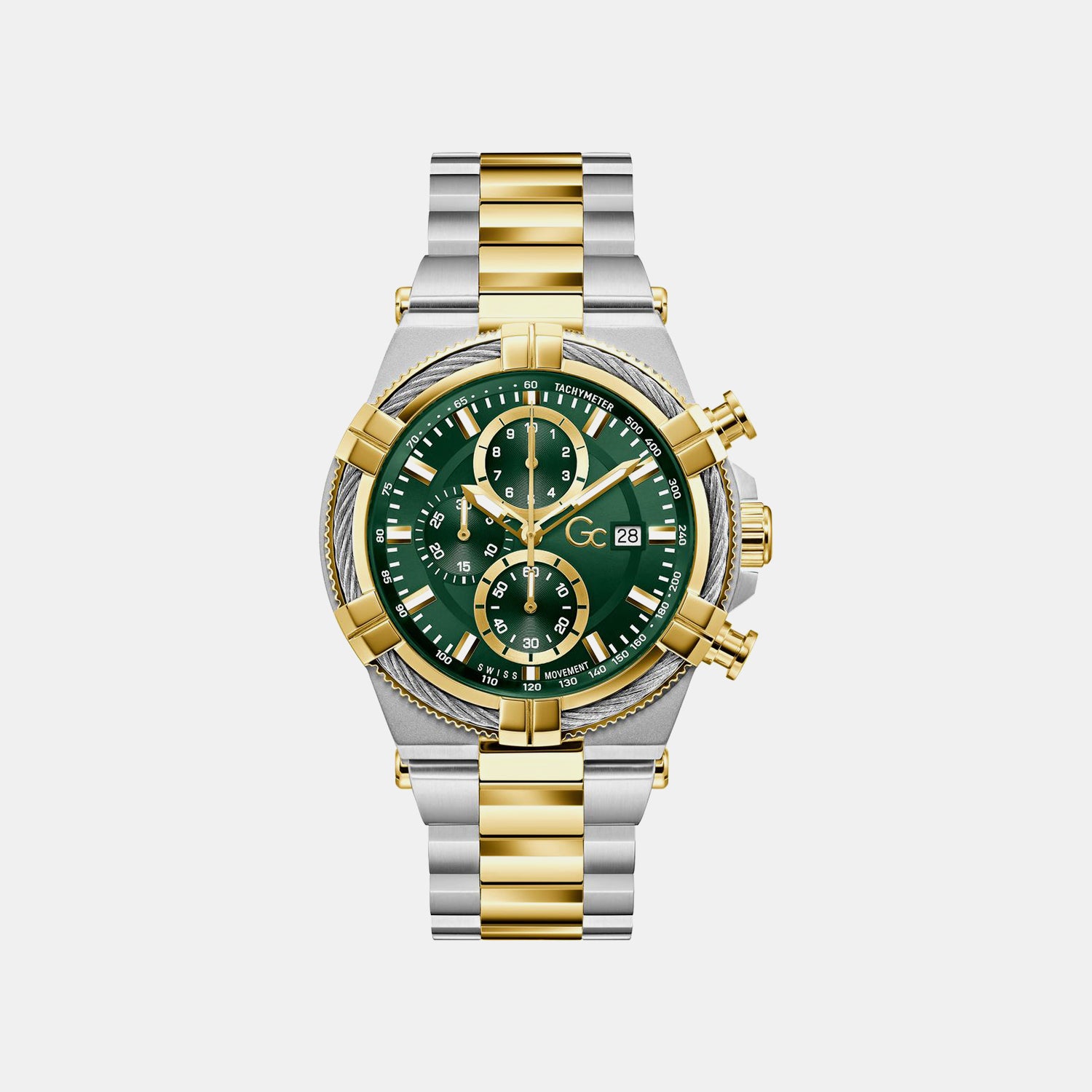 GC Gc Sportchic Men Green Chronograph Watch Z76002G9 – Just In Time