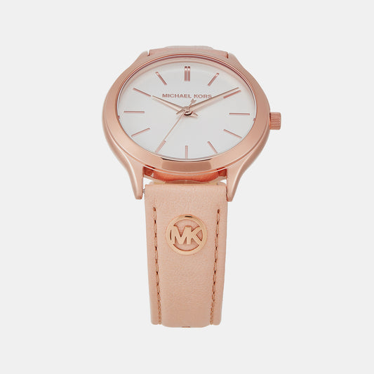 Slim Runway Women Quartz White Dial Analog Stainless Steel Watch MK7467 Michael Kors 38 mm Round Quartz watch