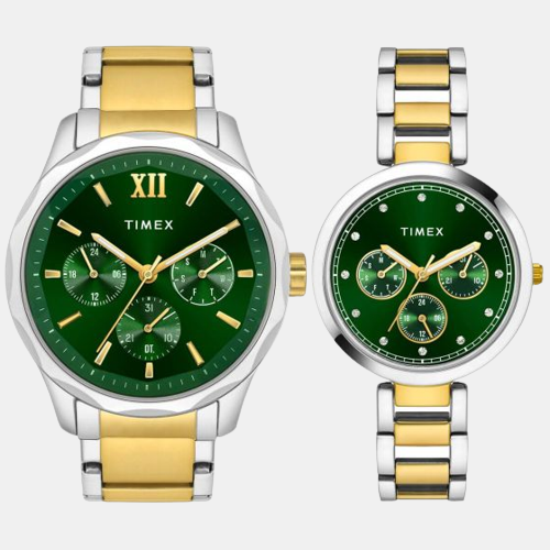 Couple Green Analog Stainless Steel Watch TW00PR278