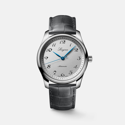 Female Silver Automatic Leather Watch L27934732
