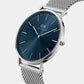 Classic Male Blue Analog Stainless Steel Watch DW00100628K