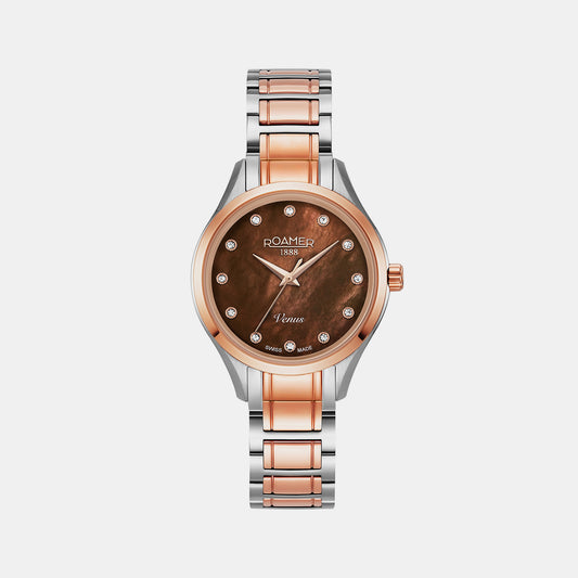 Female Mother of Pearl Analog Brass Watch 600847 47 69 60