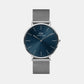 Classic Male Blue Analog Stainless Steel Watch DW00100628K