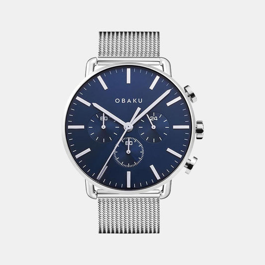 Male Blue Stainless Steel Chronograph Watch V232GCCLMC