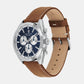 Heritage Male Blue Chronograph Leather Watch 3650181