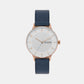 Female White Analog Leather Watch SKW3090