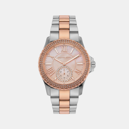 Female Everest Three-Hand Two-Tone Stainless Steel Watch MK7402