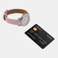 Female White Analog Leather Watch SUR628P2