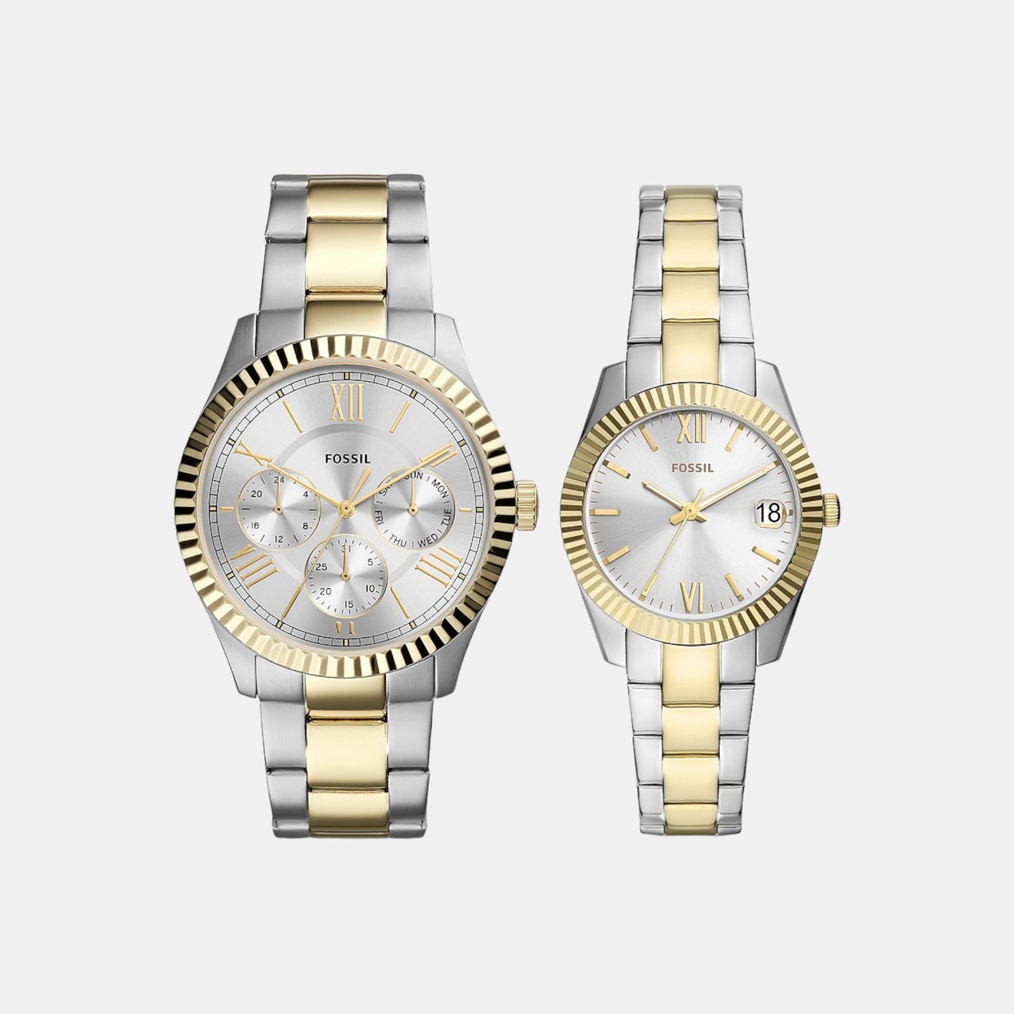 Couple Analog Stainless Steel Watch FS5987SET