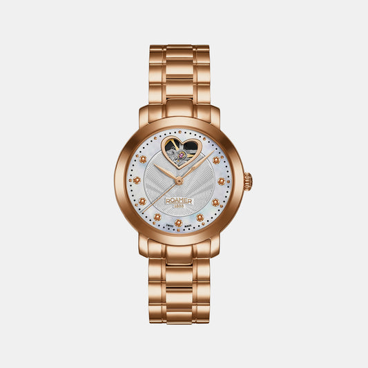 Female Mother of Pearl Analog Brass Watch 556661 49 19 50