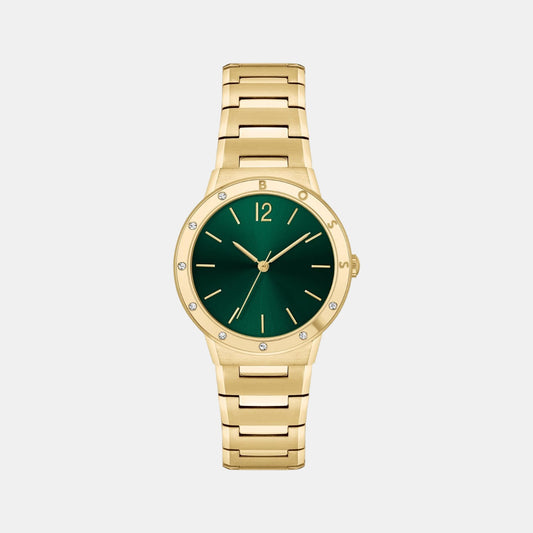 Female Green Analog Stainless Steel Watch 1502649