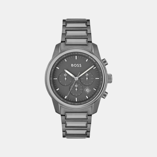 Male Grey Stainless Steel Chronograph Watch 1514005
