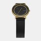 Male Black Analog Leather Watch SKW6897