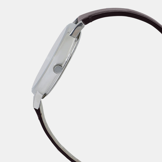 Enticer Men Quartz Blue Dial Analog Leather Watch A2131 Casio 48 mm Round Quartz watch