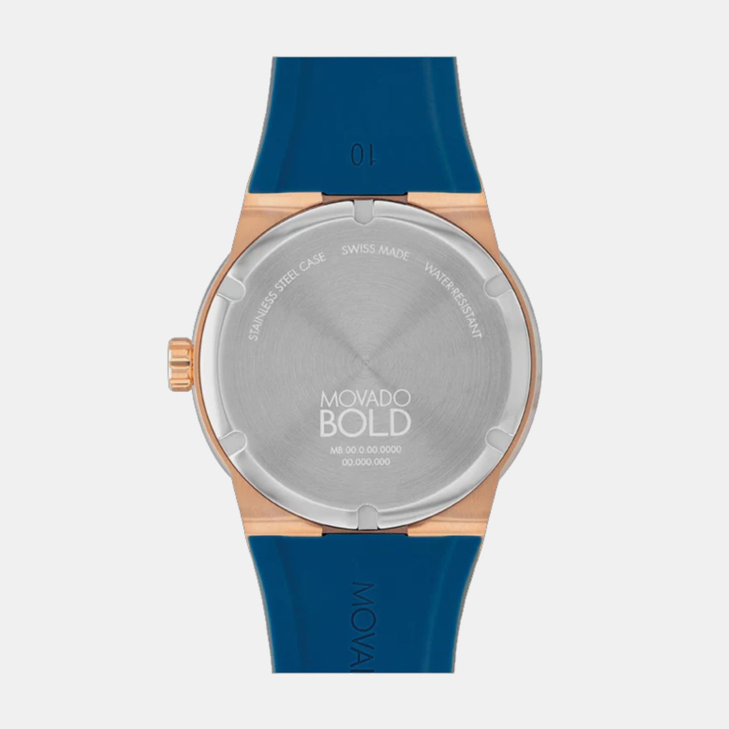 Bold Male Blue Analog Silicon Watch 3601140