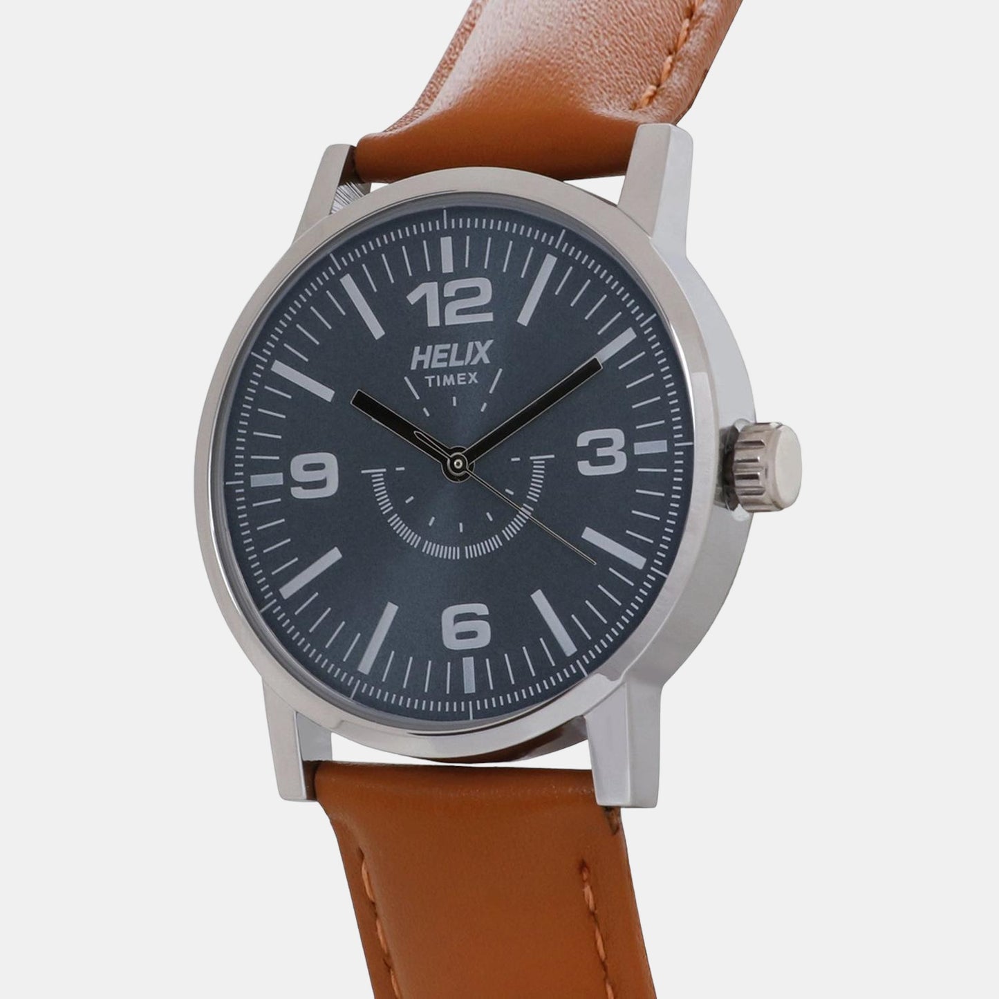 Male Blue Analog Leather Watch TW035HG02