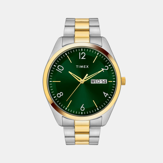 Male Green Analog Stainless Steel Watch TWTG10404