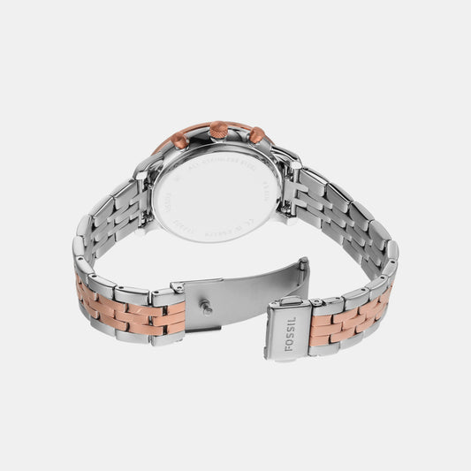 Neutra Women Quartz Mother Of Pearl Dial Chronograph Stainless Steel Watch ES5279 Fossil 36 mm Round Quartz watch