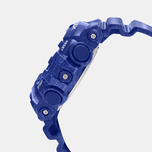 G-Shock Men Quartz Blue Dial Analog-Digital Resin Watch G1256 Casio 58 mm Round Quartz watch