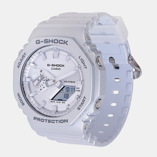 G-Shock Men Quartz Grey Dial Analog-Digital Resin Watch G1413 Casio 49 mm Octagon Quartz watch