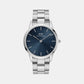 Iconic Male Blue Analog Stainless Steel Watch DW00100448