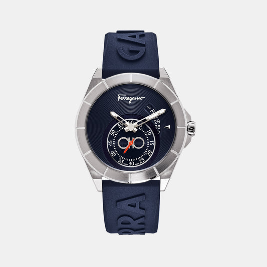 Male Blue Analog Silicon Watch SF1Y00219