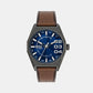Male Blue Analog Leather Watch DZ2189