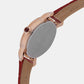 Female White Analog Leather Watch SUR496P1