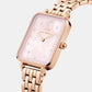 Quadro Female Mother Of Pearl Analog Stainless Steel Watch DW00100621K