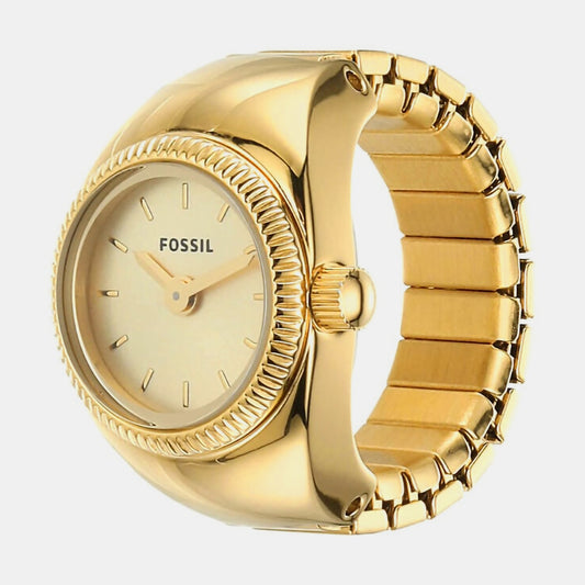 Watch Ring Women Quartz Gold Dial Analog Stainless Steel Watch ES5246 Fossil 16 mm Round Quartz watch