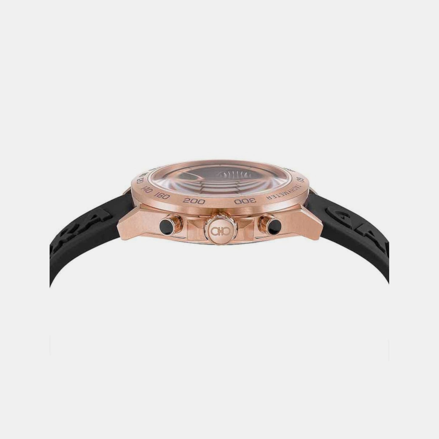 Male Black Chronograph Silicon Watch SFKF00423
