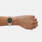 Female Green Analog Stainless Steel Watch SKW3122