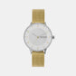 Female White Analog Stainless Steel Watch SKW3092