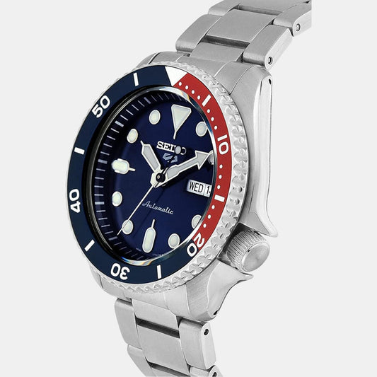 5 Sports Men Automatic Blue Dial Analog Stainless Steel Watch SRPD53K1 Seiko 43 mm Round Automatic watch