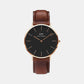 Classic Male Black Analog Leather Watch DW00100124