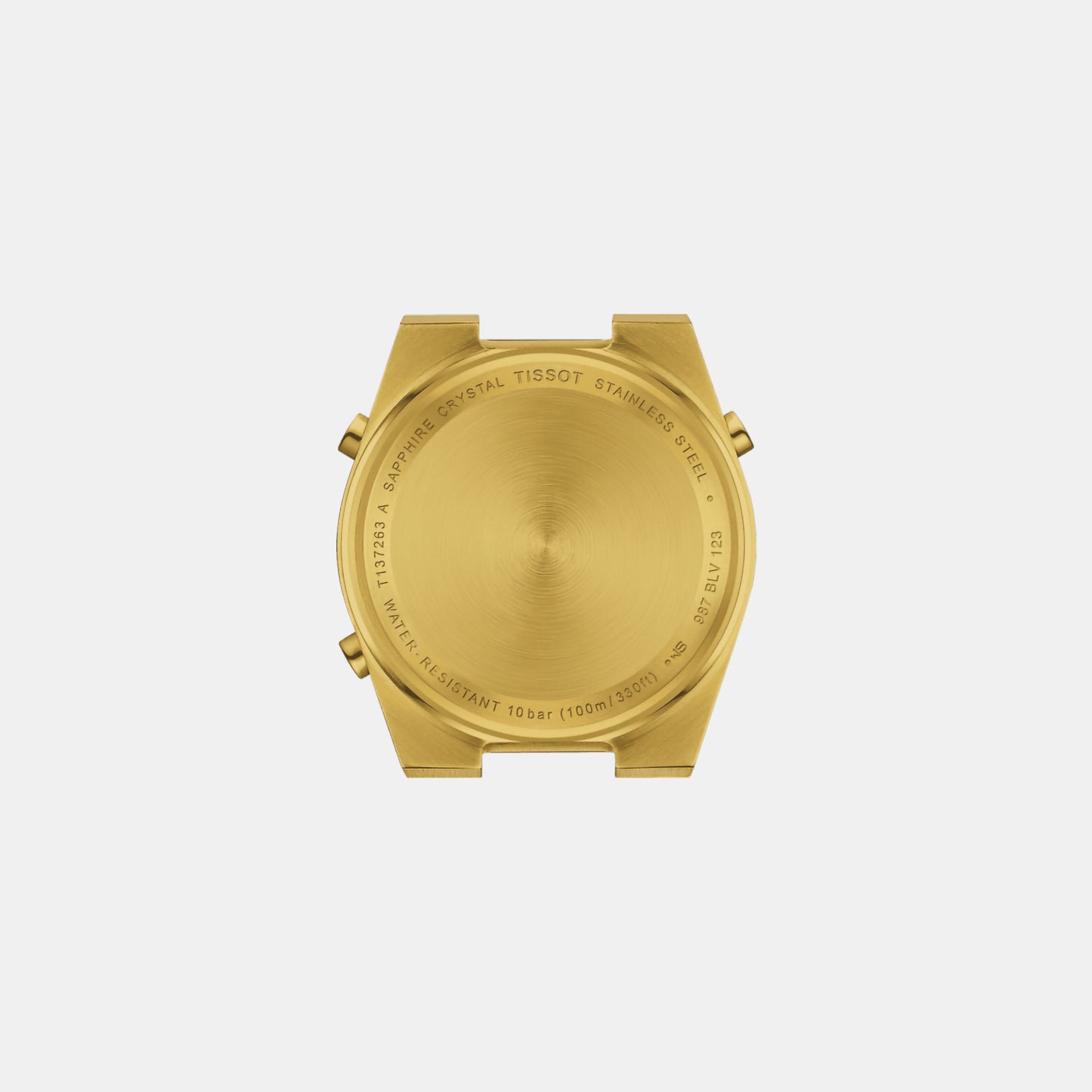 Male Gold Digital Stainless Steel Watch T1372633302000