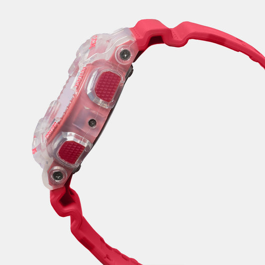 G-Shock Men Quartz Red Dial Analog-Digital Resin Watch G1366 Casio 55 mm Round Quartz watch