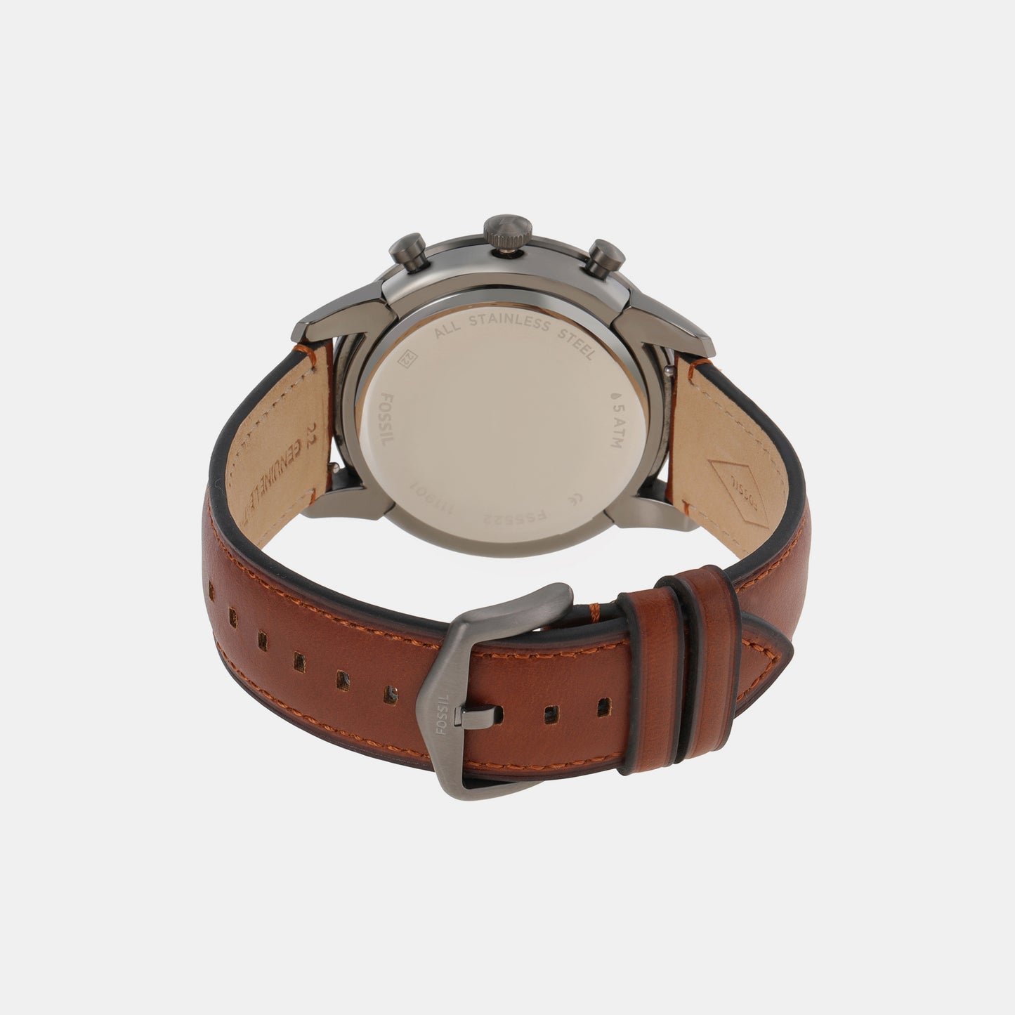 Male Grey Chronograph Leather Watch FS5522