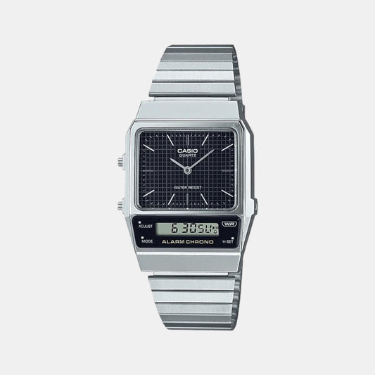 Vintage Male Analog-Digital Stainless Steel Watch D280