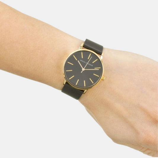 Lola Women Quartz Black Dial Analog Stainless Steel Watch AX5548 Armani Exchange 36 mm Round Quartz watch