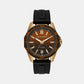 Male Three-Hand Date Black Silicone Watch AX1954