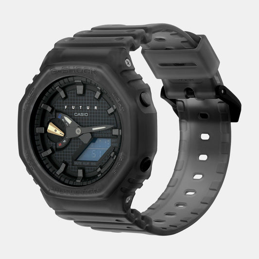 G-Shock Men Quartz Black Dial Analog-Digital Resin Watch G1385 Casio 49 mm Octagon Quartz watch