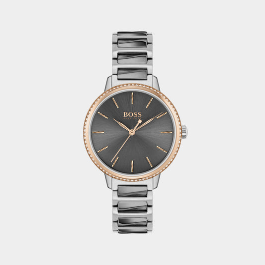 Signature Female Grey Analog Stainless Steel Watch 1502569